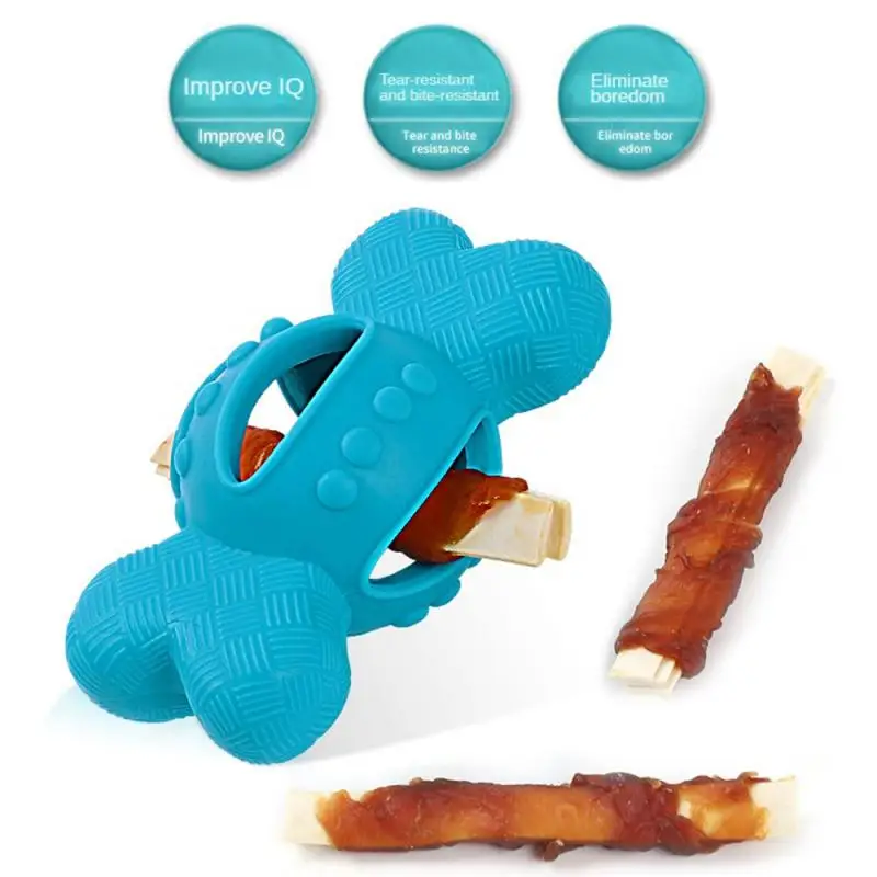 

Bone Toy Stimulating Teeth Cleaning Flexible Grip Eco-friendly Bite Resistance Easy To Carry Chewing Toys Bite Toys Interesting