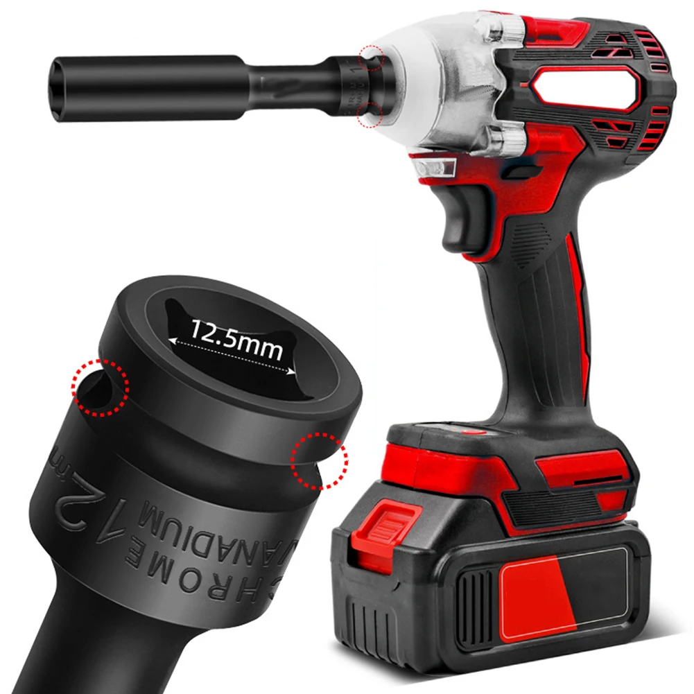 

7pcs Impact Wrench Hex Socket Head 8 10 12 13 14 17 19 Mm Square Hole Connector 1/2 For Electric Wrench Pneumatic Air Tool Parts