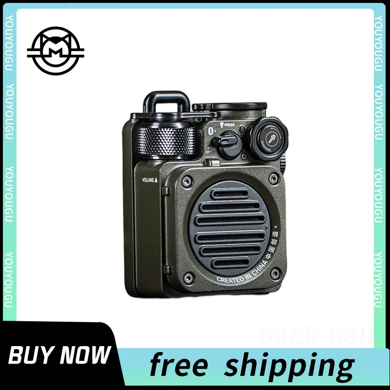 Mao King Muzen Wild Mini Speaker Mw-Pvx Wireless Bluetooth Altoparlante Portatile Bluetooth Outdoor Camping Subwoofer Impermeabile Sound