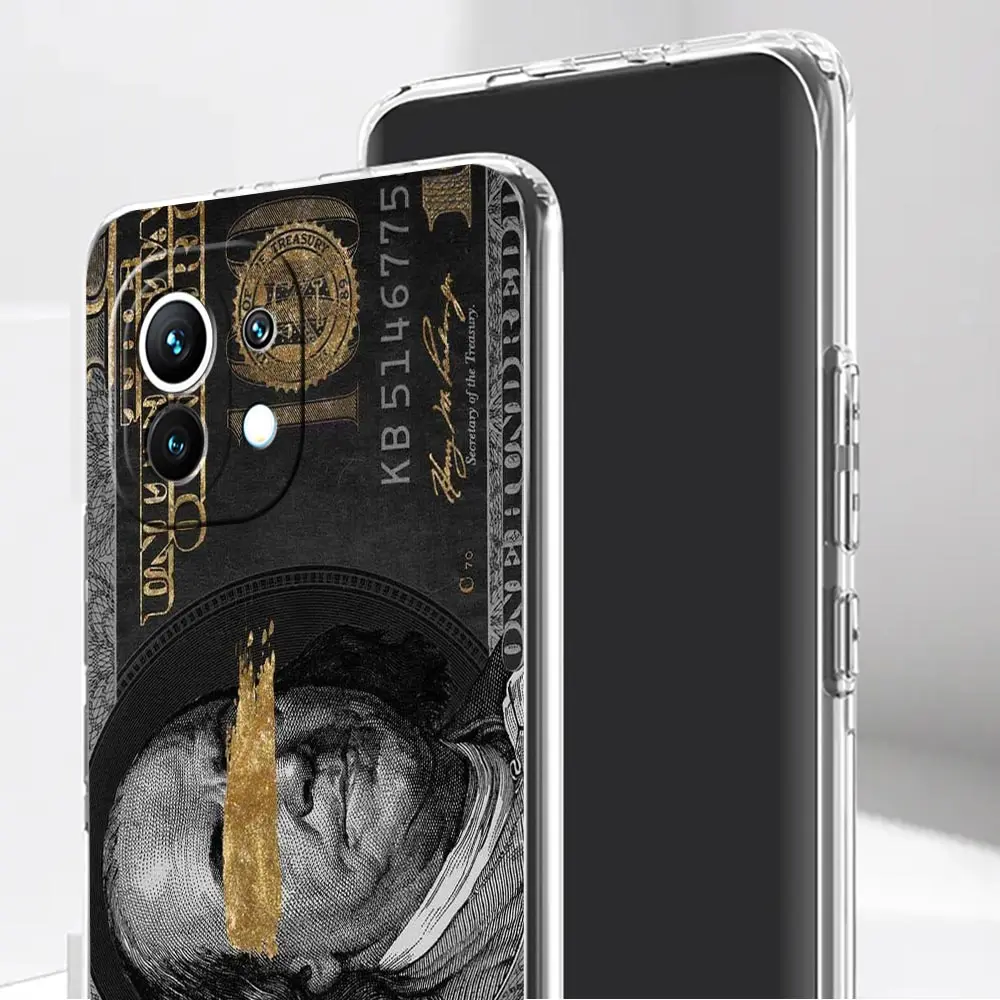 Luxury Bitcoin Design Soft Clear Phone Case Cover