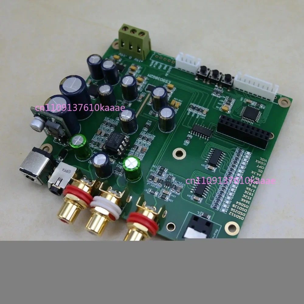 ES9038Q2M DAC 디코더 보드, 동축 광섬유 USB I2S SPDIF 입력, 32비트 384K DSD256(디스플레이 화면 포함)