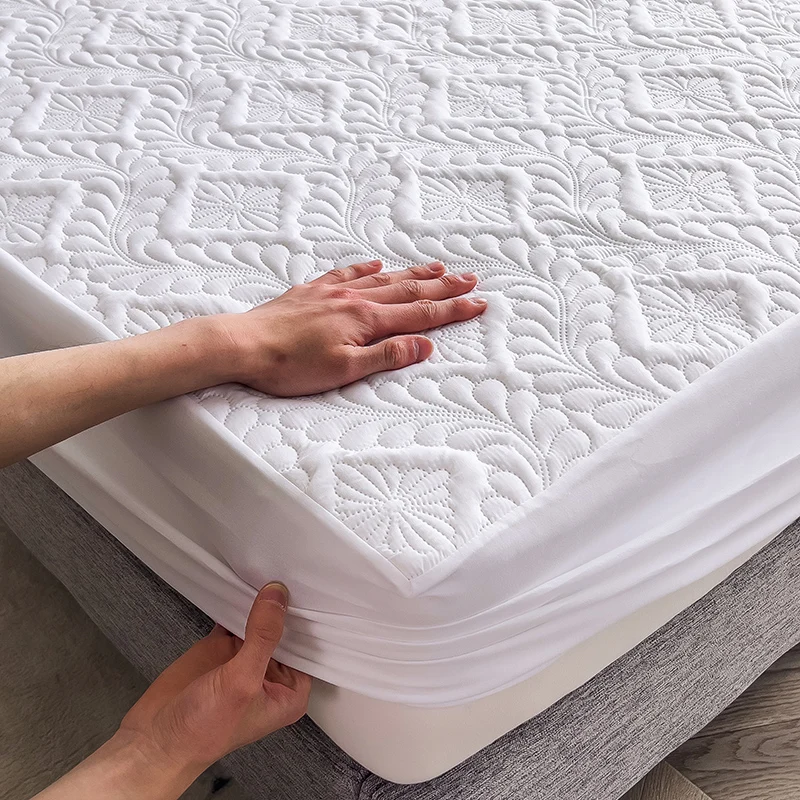 Waterproof Mattress Protector 3D Air Quilted Cotton Mattress Cover