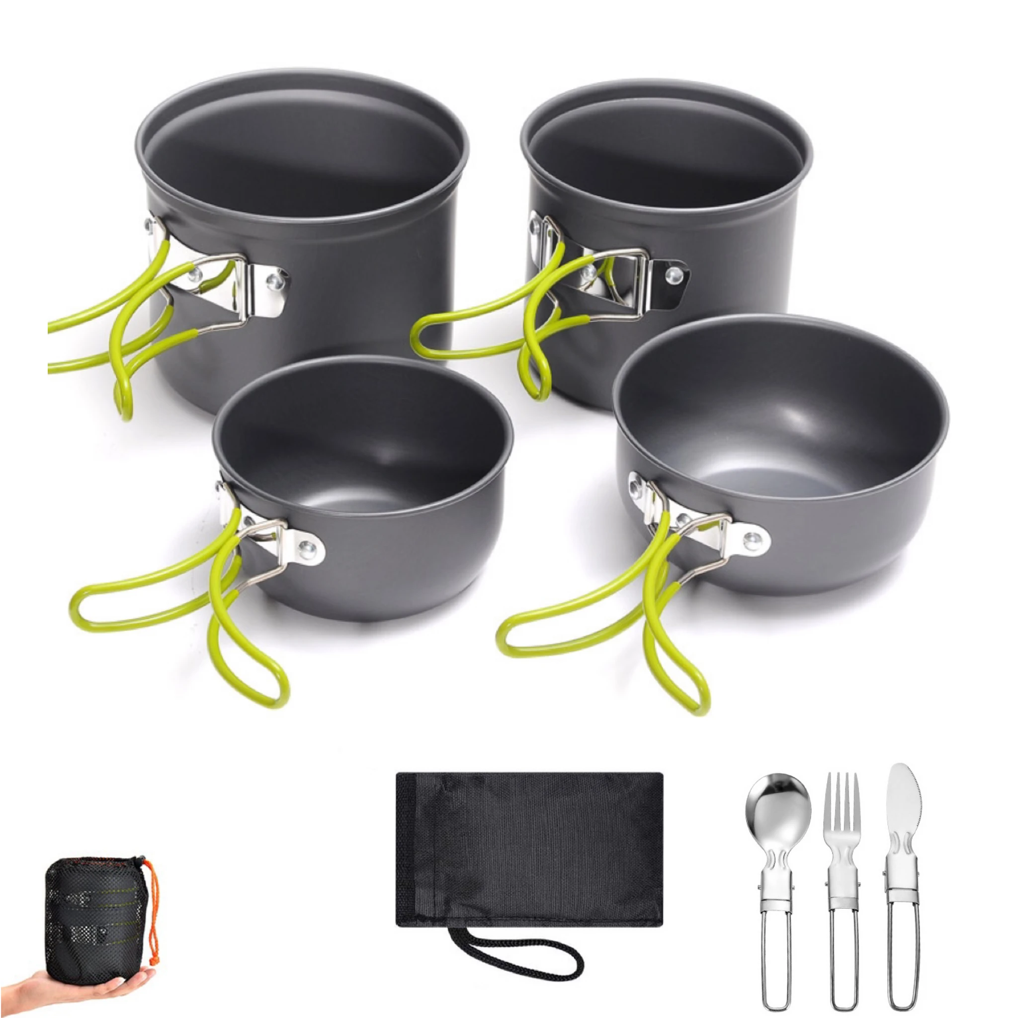 Outdoor Camping Pot Set Camping Cookware Kit Portable Camping