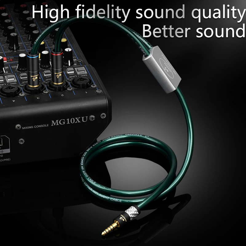Hifi OCC 4.4mm balance to Dual 6.5 Trs Audio Cable Hi-end 4.4 to Dual 6.35mm Cord for Pha2a wm1a 1z zx300a Speaker Mixer