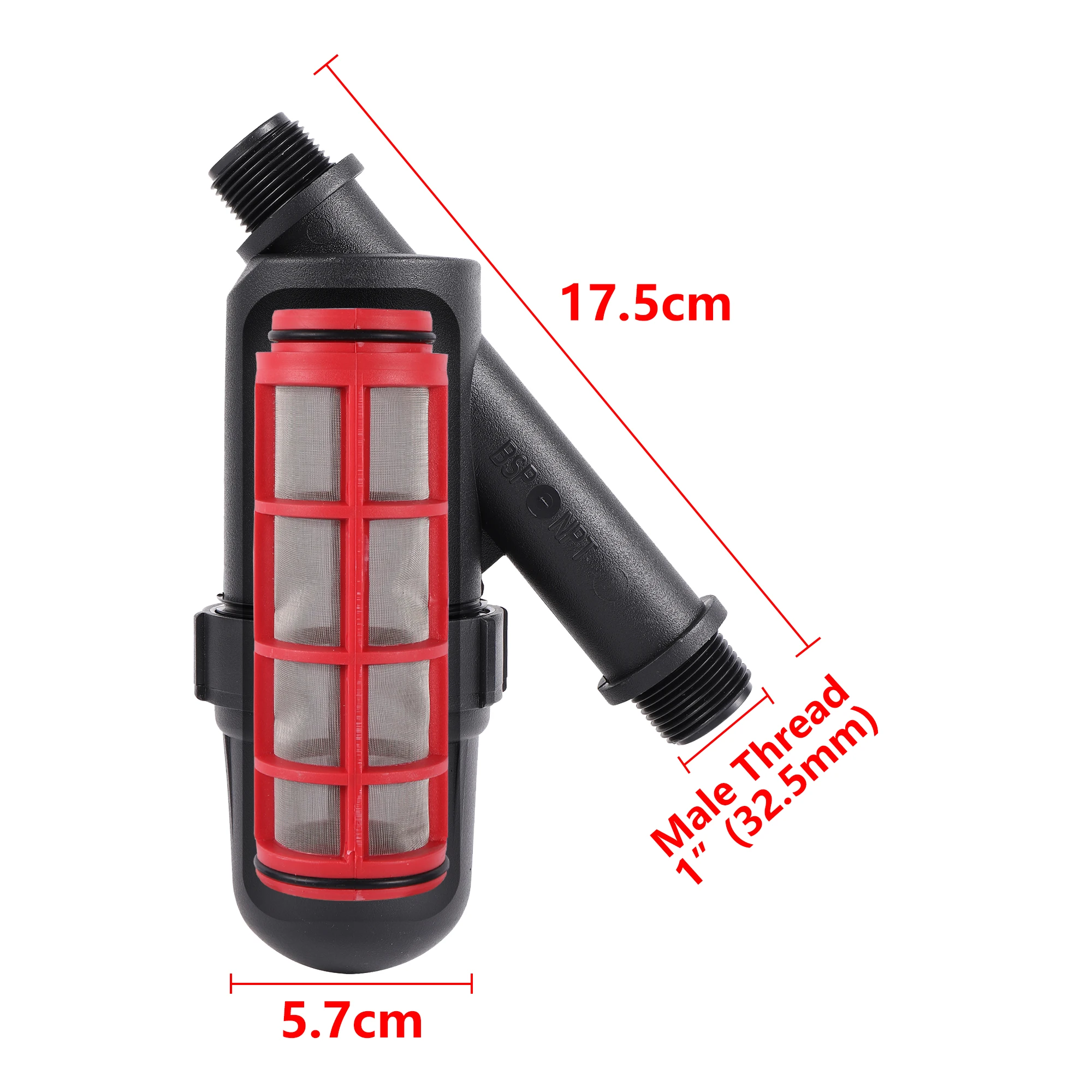 Garden Hose Filter Sprayer 3/4" 1" Filter Tube Connector 100-120 Mesh Screen Garden Agriculture Watering Attachment garden hose connector hose connector garden hose adapter hose tap adapter garden water connector irrigation filter garden watering filter water hose filter garden faucet adapter faucet quick connector