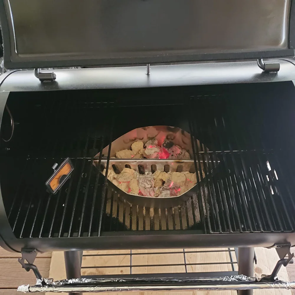 Aluminized Charcoal Basket Stainless Steel Large Charcoal Basket Fuel Holders for Kettle BBQ Grills Bbq Charcoal Basket