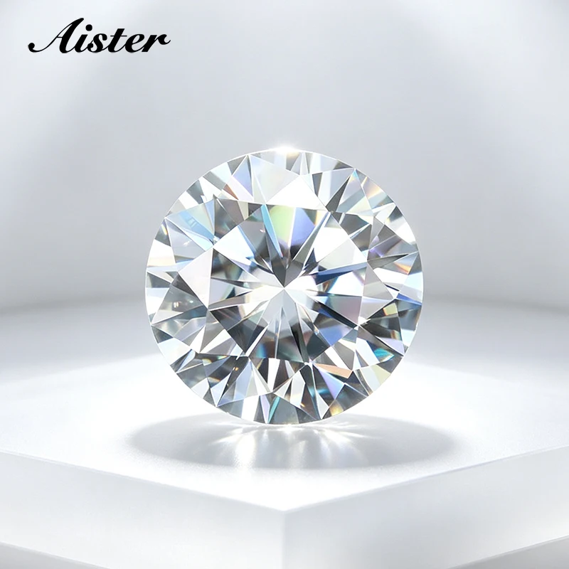 Fabrik-Großhandelspreise D-Farbe echter Moissanit-Stein mit Zertifikat 0,1–12,0 ct Labordiamant lose Edelsteine GRA-Codenummer