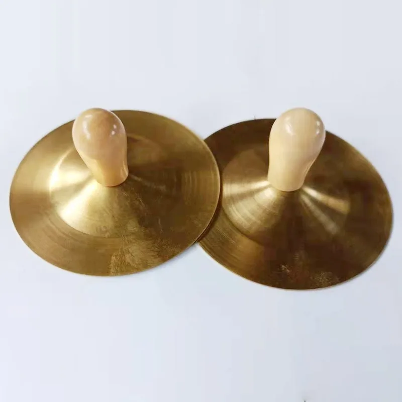 1 Set Hand Percussion Copper Cymbals Children Musical Instrument Education Toys Brass Percussion Mount Cymbals copper cymbals