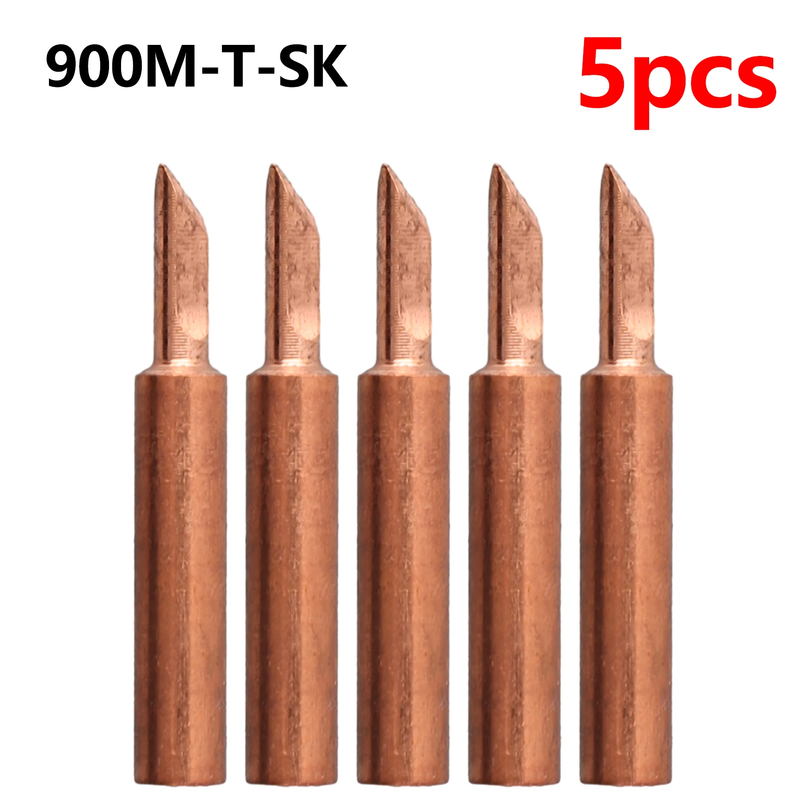 

5pcs 900M-T Pure Copper Soldering Iron Head Tool Solder Tip B/I/IS/K/SK/1C/2C/3C/4C/0.8D/1.2D/1.6D/2.4D 3.2D Welding Tool