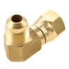 90 Degree Elbow Propane Connector Low Pressure Adapter 3/8" Female & Male Flare fit for Olympian Wave Heater Gas Fired Heater 5