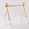 1Set Baby Wooden Rattle Toys Play Gym Mobile Hanging Sensory Toys Foldable Play Gym Frame Activity Gym Baby Holder Bracket Gifts 1