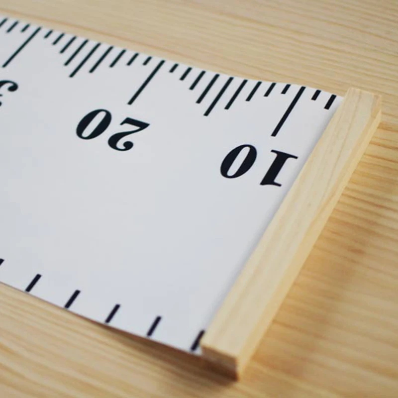 1Pcs Wooden Wall Hanging Kid Height Measure Ruler Wall Sticker for Living Room Bedroom DIY Canvas Removable Height Growth Chart