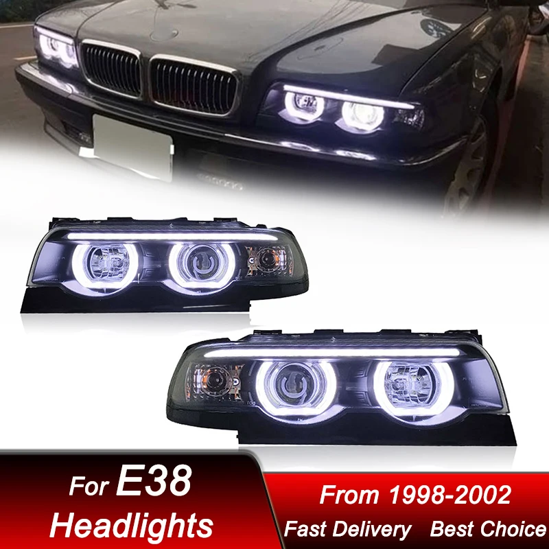 

Car Headlights For BMW 7 series E38 740 98-02 new LED Headlamp Assembly Upgrade High Configure Projector Lens Accessories Kit