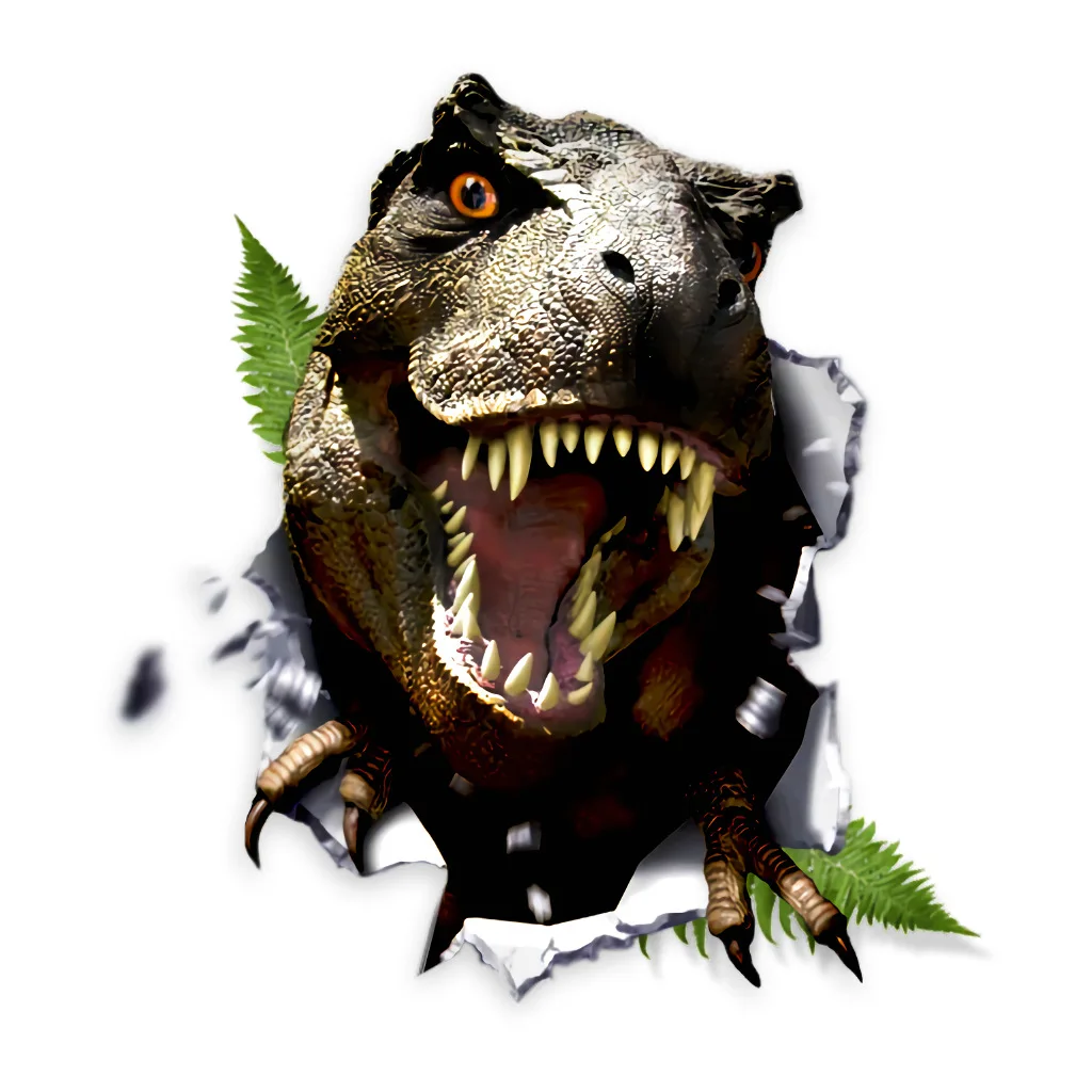 C27# 3D Dinosaur Broken Wall Sticker Kids Room Background Home Decoration Mural Living Room Wallpaper Funny Decal