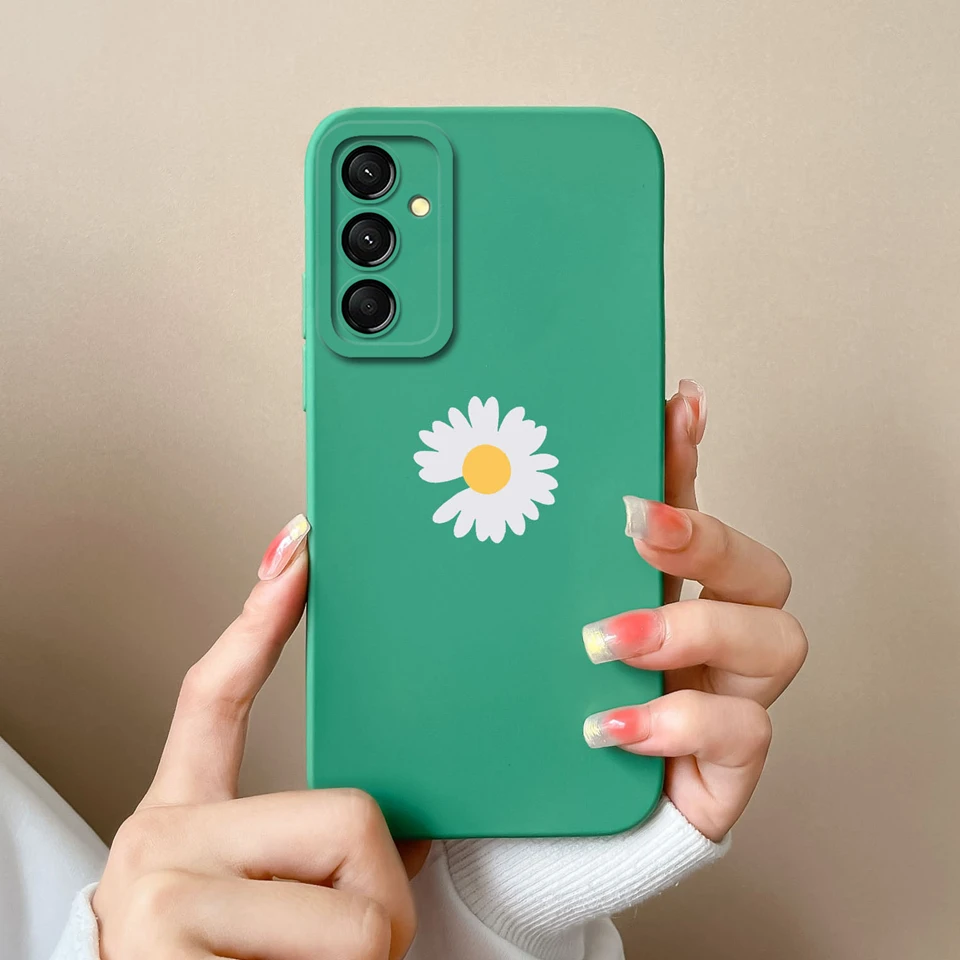 Beautiful Flower Mountain Liquid Shockproof Anti-Fingerprint Silicone Case
