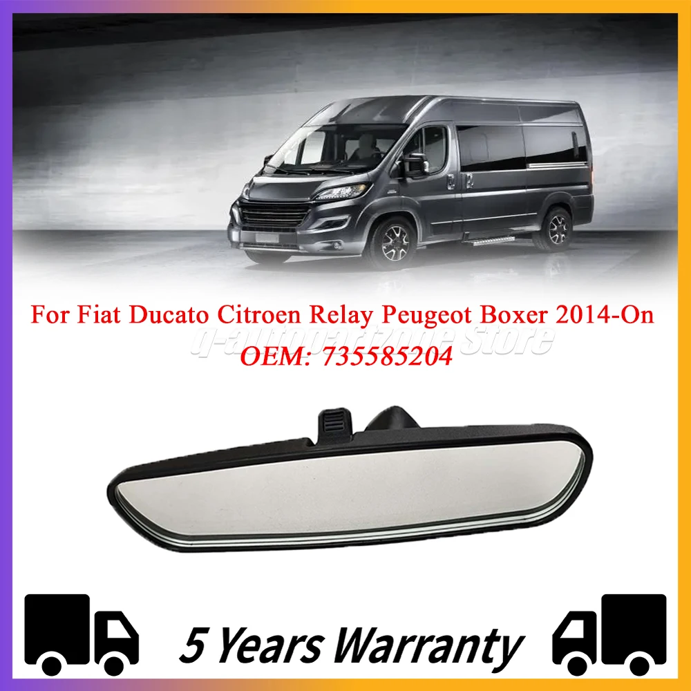 Specchietto Retrovisore Interno Per Fiat Ducato, Citroen Relay, Peugeot Boxer - Compatibile OE 735695390 - Foto 9
