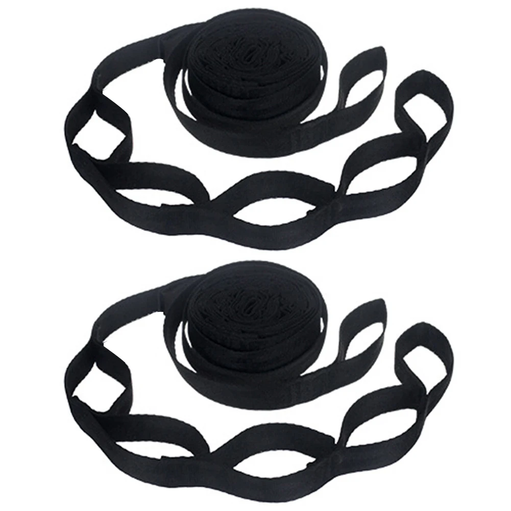 2pcs Hammock Strap 200cm Tree Hanging Swing Spare Part Outdoor Aerial Yoga Load Portable Outdoor Camping Hammock Fasten Belt 2