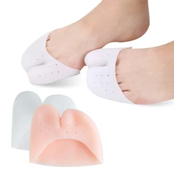 1Pair Silicone Soft Forefoot Pads for Ballet High Heels Wear Resistant Protector Pointe Toe Finger Cover Pain Foot Care Tool