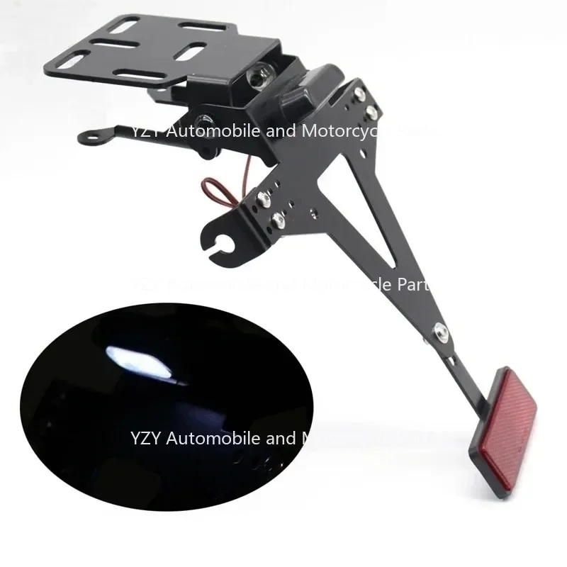 Motorcycle Adjustable Angle License Number Plate Frame Holder Bracket For Yamaha Yzf R1 R3 R6 R15 R25 Fz6 Mt-07 Mt 07