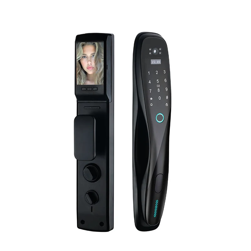 3d Face Smart Door Lock Security Face & Camera Monitor Intelligent