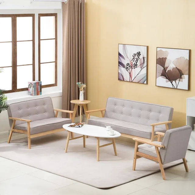 현대적 스타일, 편안함, 공간 절약, 견고성, 합리적 가격을 갖춘 모던 미니멀리스트 소파