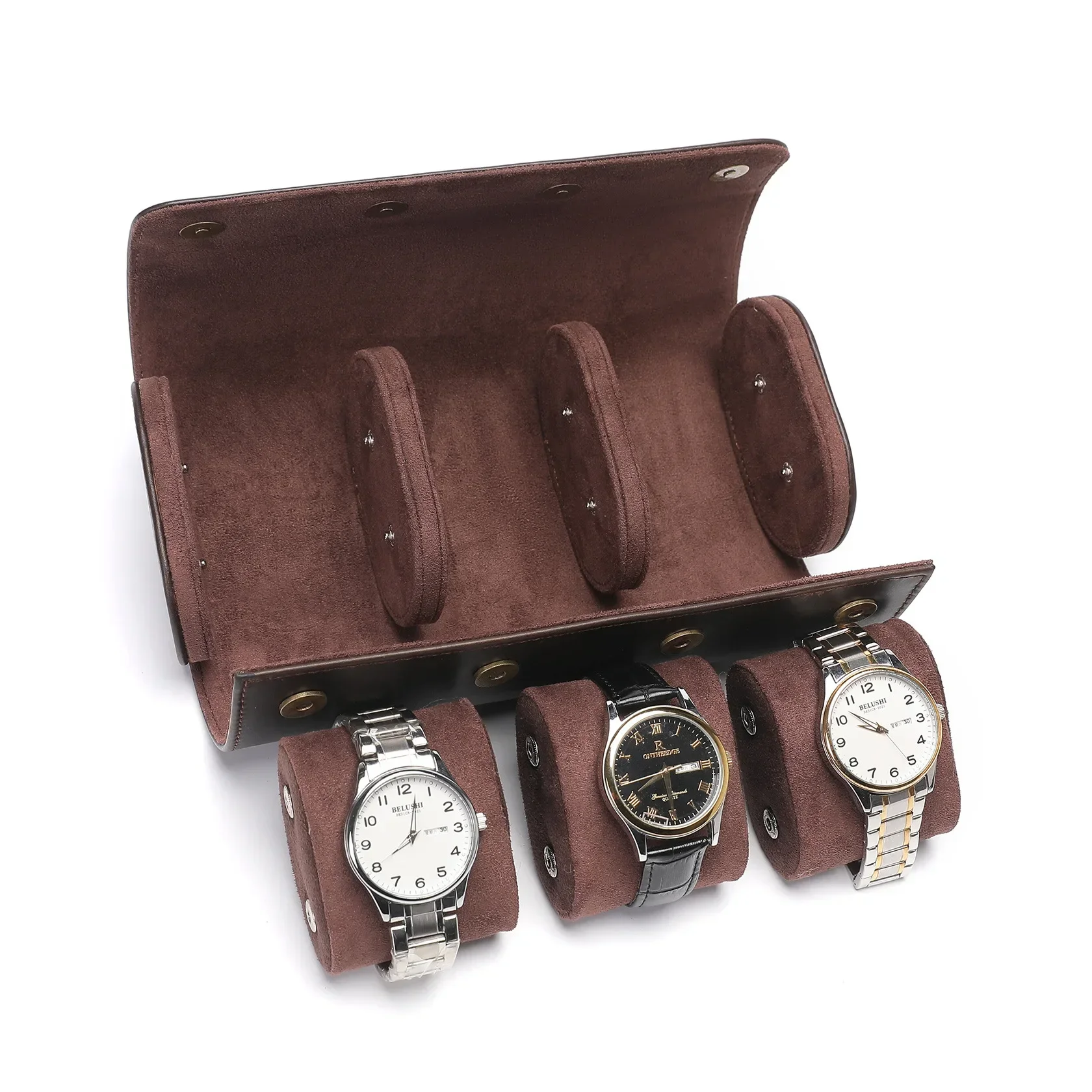 Watch Storage Box 1/2/3 Slots Genuine Leather Personalized Customization