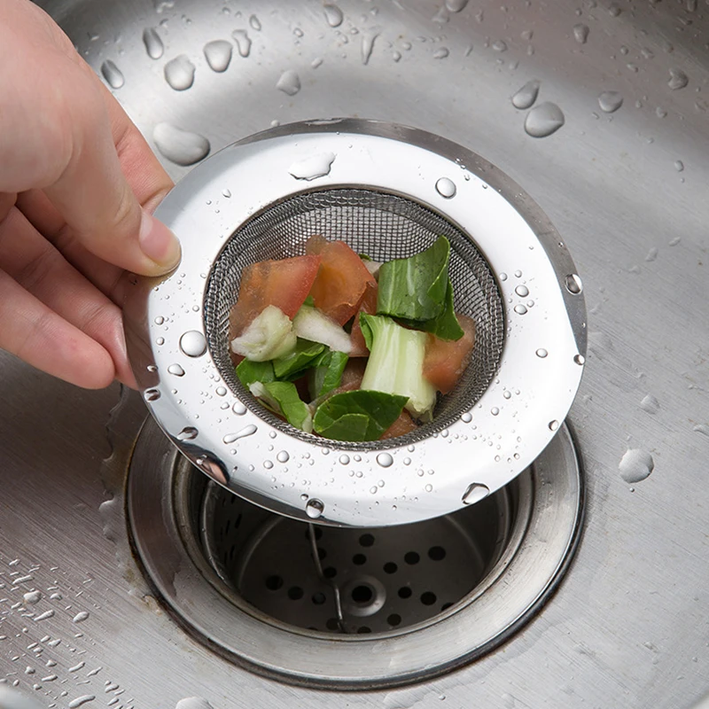 Stainless Steel Kitchen Sink Strainer Set - Food Catcher and Drain Protector (2-Pack)