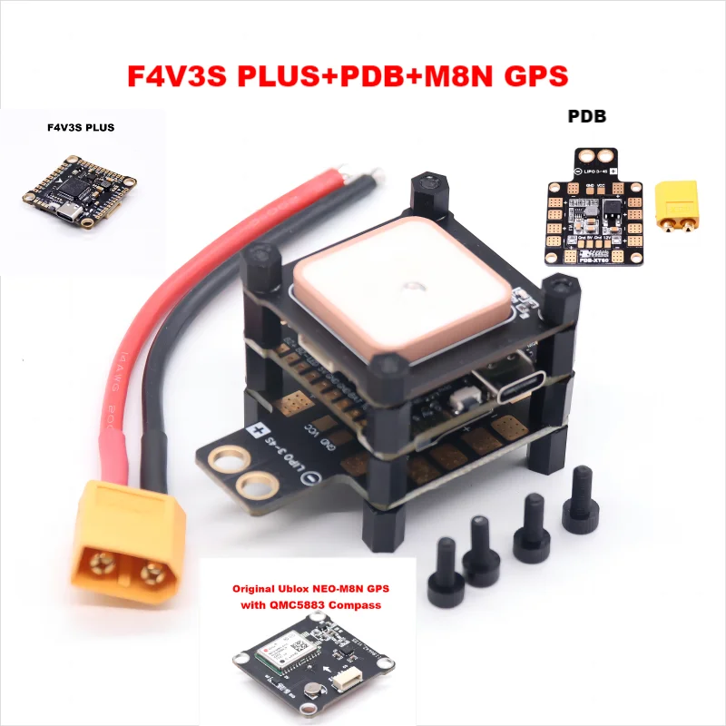 ตัวเลือกสินค้า บอร์ดควบคุมโดรน บารอมิเตอร์ OSD สำหรับแข่งขัน