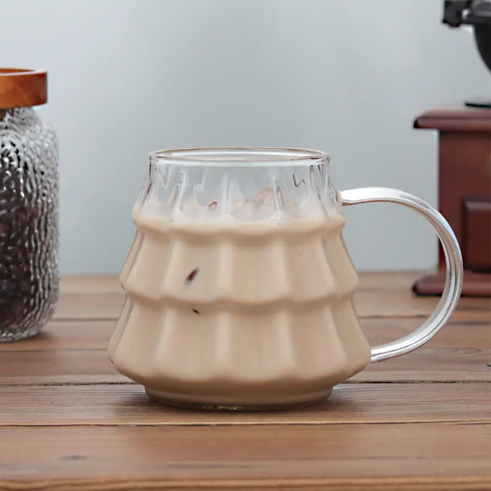 Holiday Tree Tea Cup Glass Coffee Mugs 350Ml