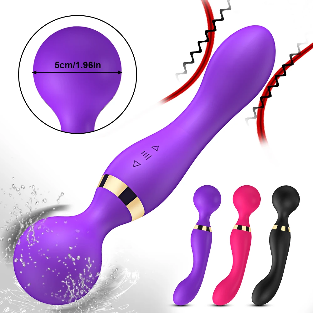 Doppelkopf Av Magic Wand Vibrator Für Damen 20 Geschwindigkeiten_voghion.com