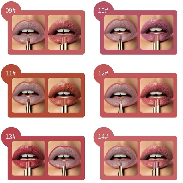 2 In 1 Matte Lipstick lip liner Long lasting waterproof Makeup for women Korean Cosmetics Beauty Make up female