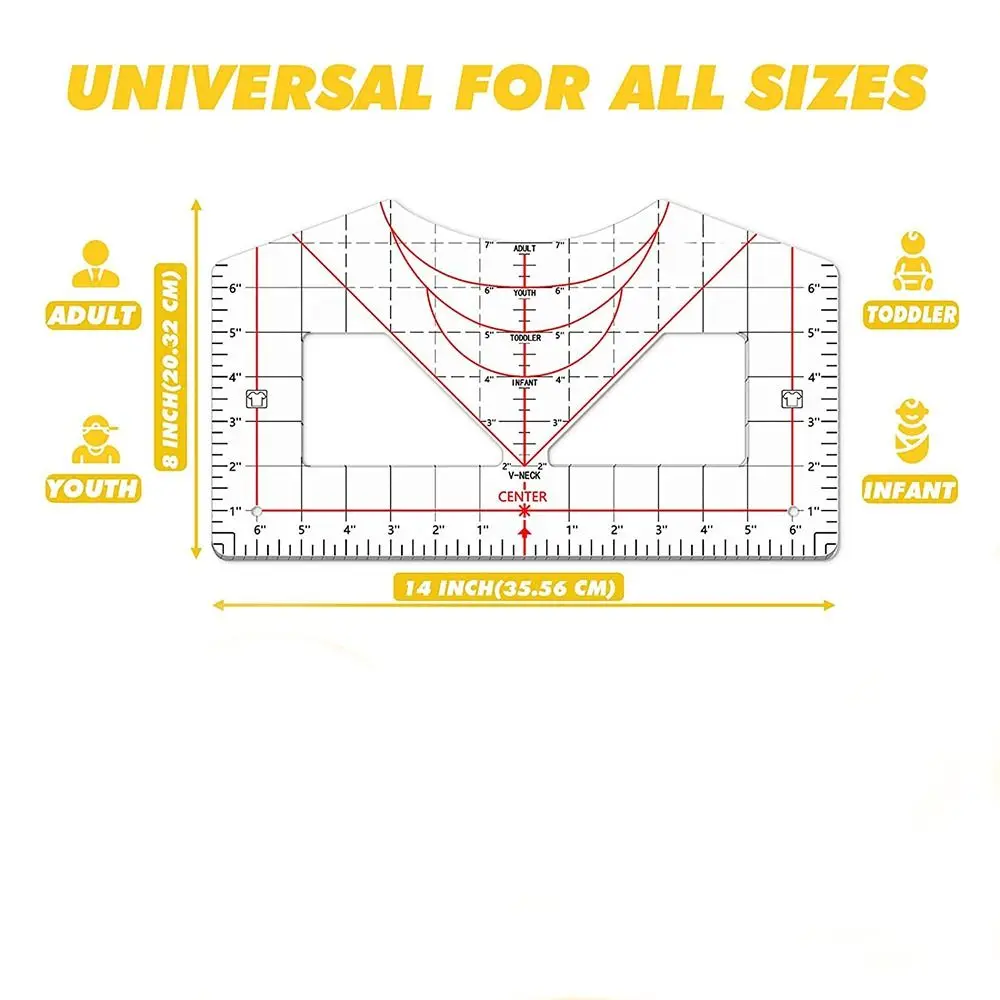 T-Shirt Vinyl Alignment Ruler 5