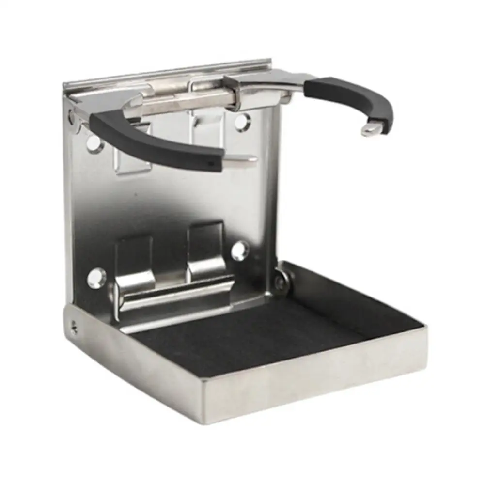 

YOUZI Folding Cup Holder Stainless Steel Adjustable Corrosion-resistant Drink Holder For Marine Boat Truck Rv Accessories