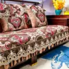 European Embroidery Sofa Cover Non-slip Chenille Couch Slipcover Home Decor Four Season Universal Sofa Covers Cushion Protector 1