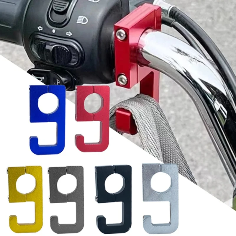Motorcycle Handlebar Storage Hook Scooter Luggage Bag Hanger Helmet Hook Storage Bag Aluminum Holder for Electric Vehicles