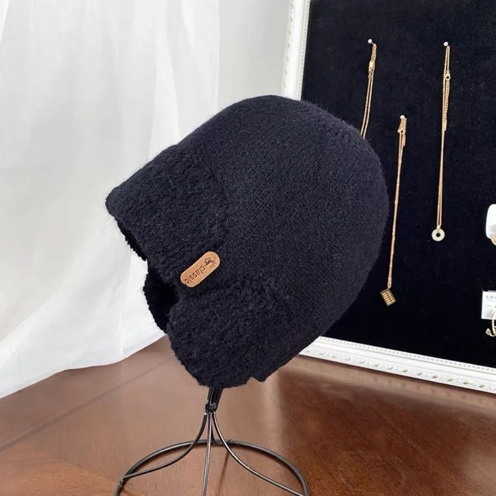 New Windproof Knitted Hat Coldproof Warm Ear Protection Hat Crochet Cap Unisex