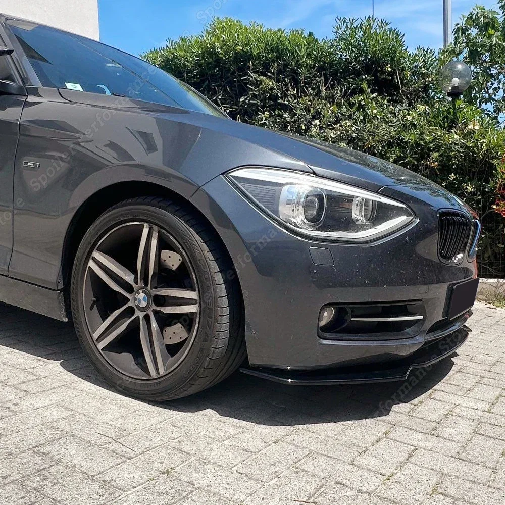 Car Front Bumper Lip Body Kit Spoiler Splitter PP Bumper Canard Lip Splitter For BMW F20 F21 116i 118i 120i 1 Series 2011- car bumper spoiler,bumper lip,bumper lip decoration