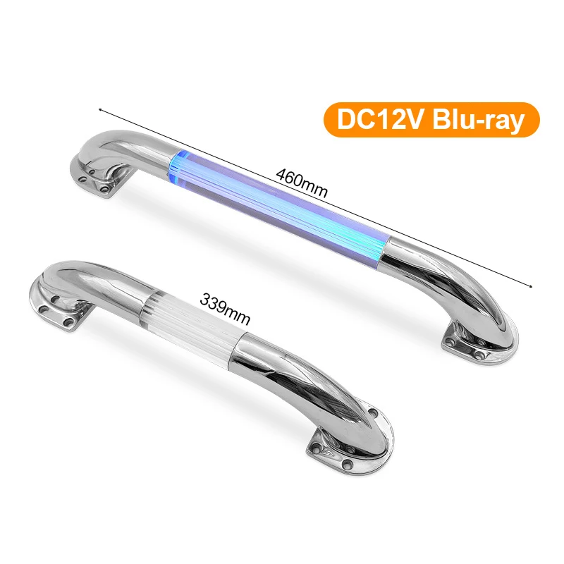 

LED Straight RV Door Handle 304 Stainless Steel RV Illuminated Handrail Accessories Door Entry Grab Bar Assist Handles for RVs