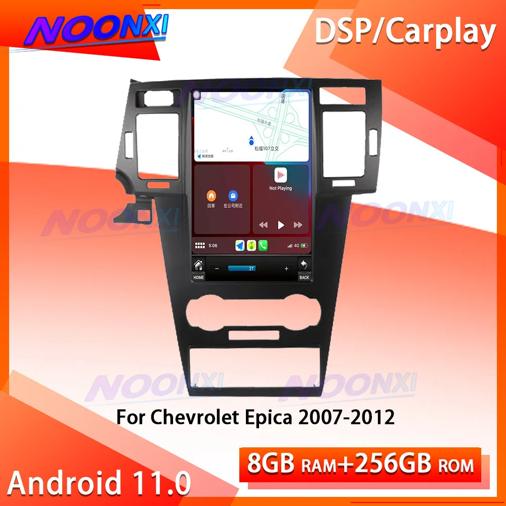 

Головное устройство Tesla Style 256G Android 11 для Chevrolet Epica 2007-2012, автомобильное радио, мультимедийный плеер, Bluetooth, GPS-навигация, Carplay