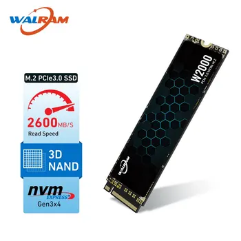 WALRAM SSD NVMe M2 128G 256G 512G 1TB M.2 2280 NVME PCIe 3.0 내장 솔리드 스테이트 드라이브 디스크 HDD, 노트북 데스크탑용 SSD 1TB