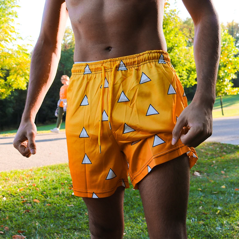 3D Printed Single Layer Shorts Sports Fitness Running Shorts Outdoor Beach Casual Style Summer 5