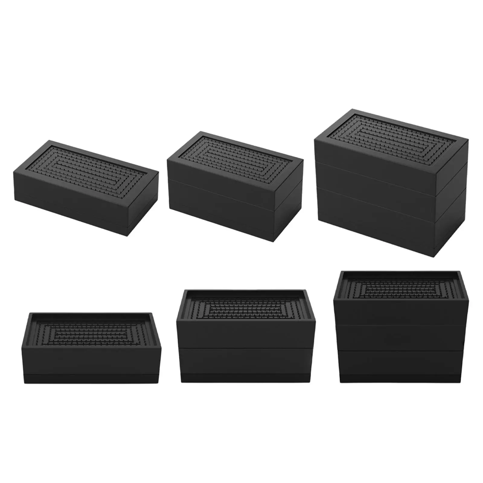 Rectangle Bed Riser Space Saving Height Increase Elevator Rectangle Raising Block Bed Lift for Desk Chair Table Couch Fidge