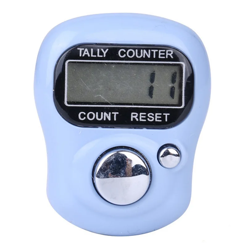 2PCS Tally Counters, Hand Finger Counters Electronic Nuber Clicker Counter Digital LCD Stitch - View #2