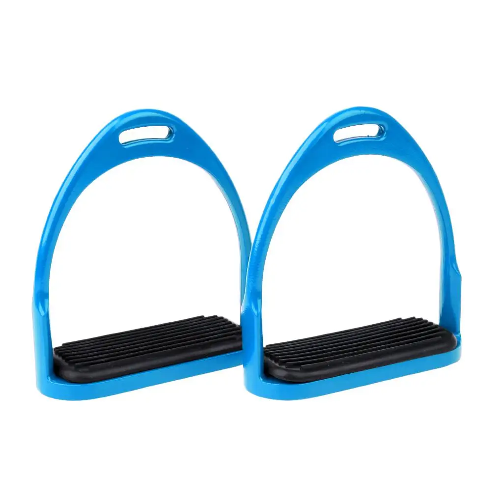 Equestrian Stirrups Horse Riding Bendy Irons Steel Stirrups-5cm Wide Track