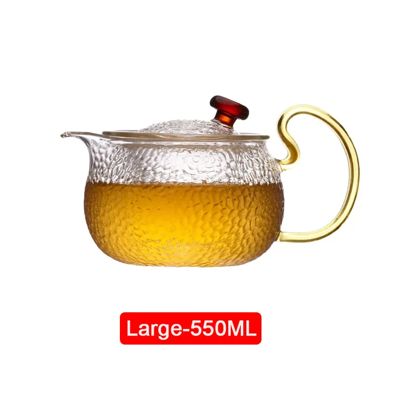 Coffee Cups Tea Infuser Heat Resistant Glass Teapot for 15W Cup