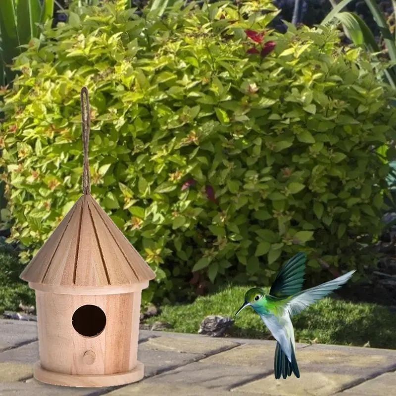 รูปสินค้า ไม้ BIRD House Feeder DIY Bird Nest แขวนกลางแจ้งนกบ้านตกแต่งบ้านตกแต่งสวน