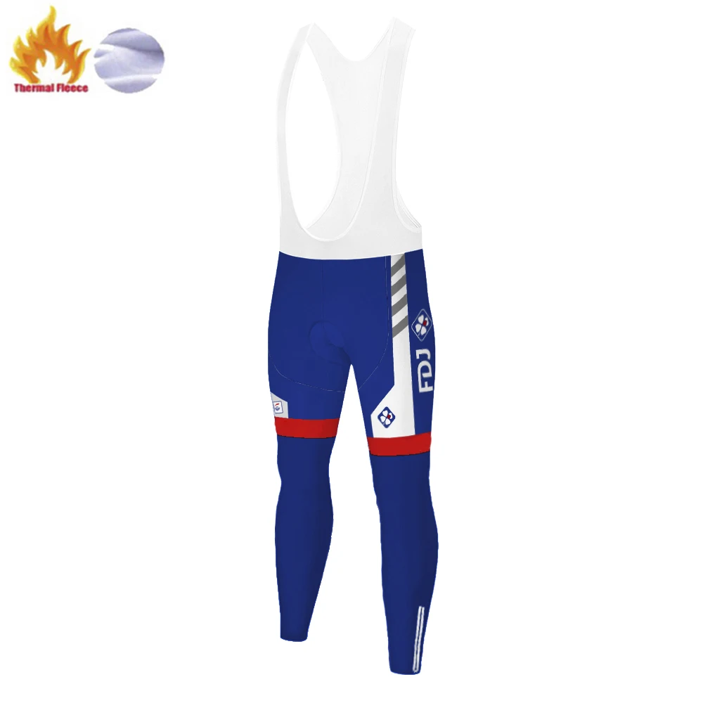 FDJ cycling pants Fleece winter pants men штаны мужские pantalon cyclisme homme hiver pantalones mtb велоштаны зимние
