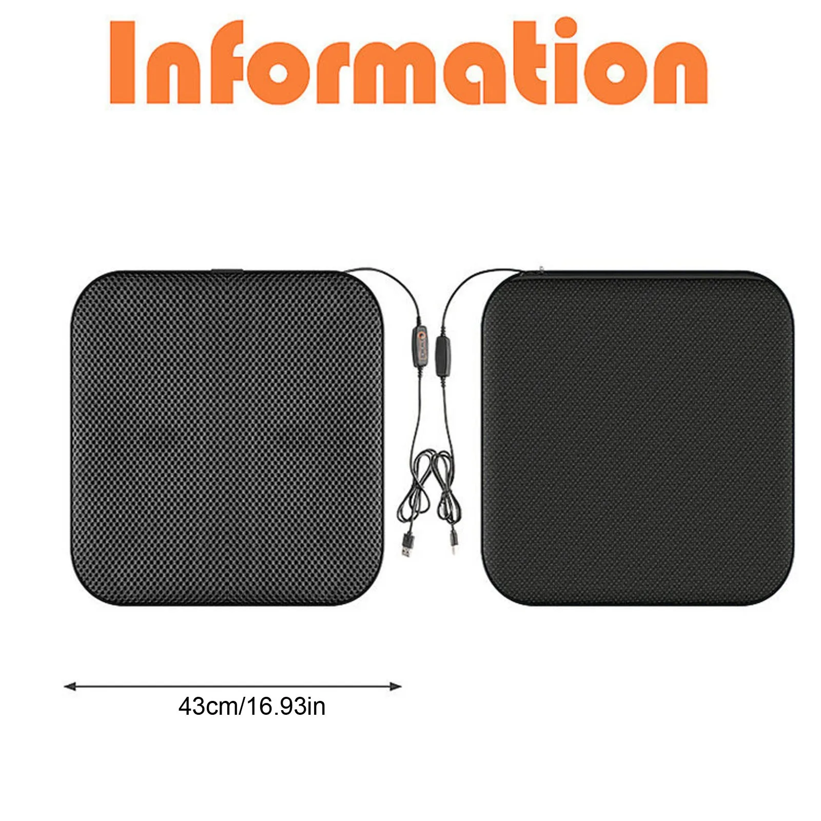 وسادة مقعد سيارة USB تهوية