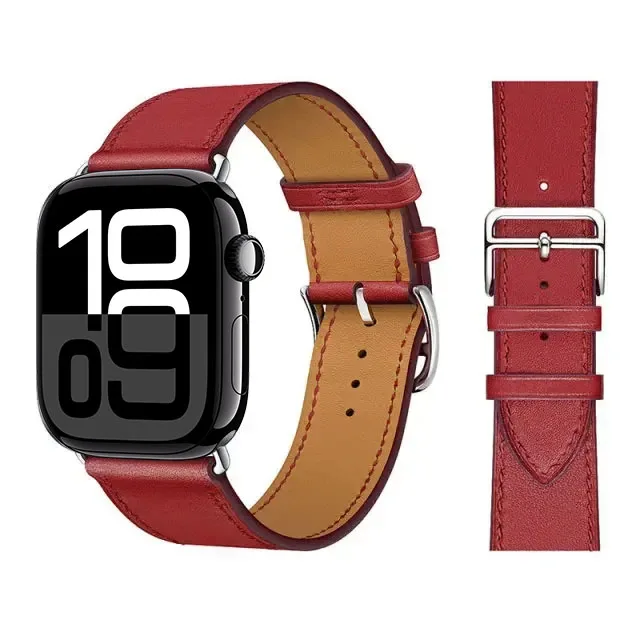 Elegant Leather Strap for Apple Watch - Business Bracelet Edition