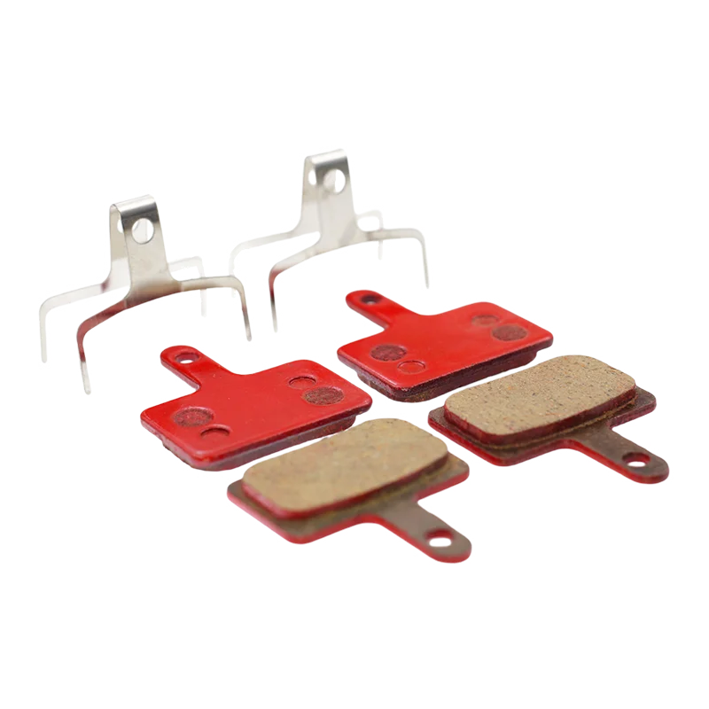 Bicycle Brake Pads For SHIMANO B01S M285 M375 M395 M486 M485 M475 M416 M446 M515 M445 M525 Caliper 4 Pairs Red-Resin
